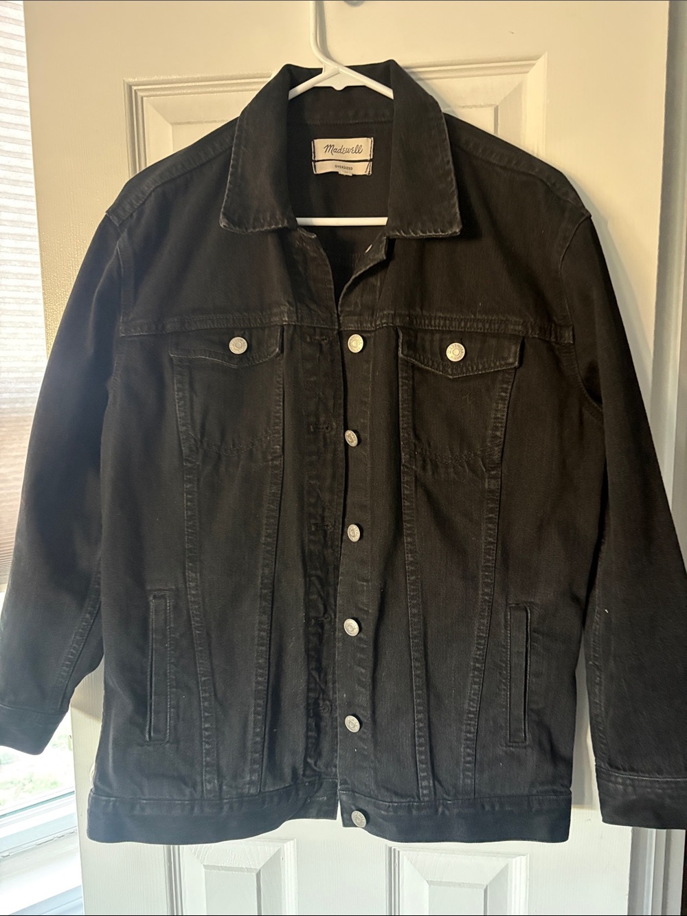 Madewell Men's Black Denim Shirt Jacket